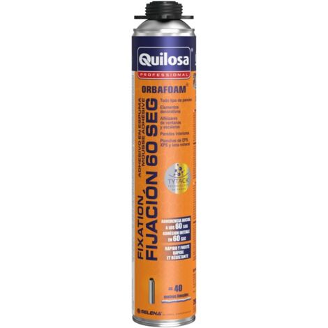 Espuma adh poliu. 750 ml multim fijacion 60seg pistola quilo