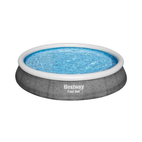 Piscina hinchable con filtro de cartucho BESTWAY Fast Set Ratan 396x84cm (1/10)