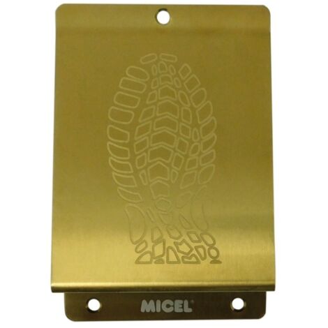 Placa pisa puerta 148x98mm a/inox pvd oro micel 97849