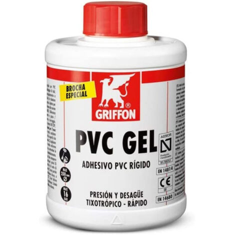Adhesivo Pvc Rigido Gel 1 Lt Rapido Pvc Gel Bote Griffon