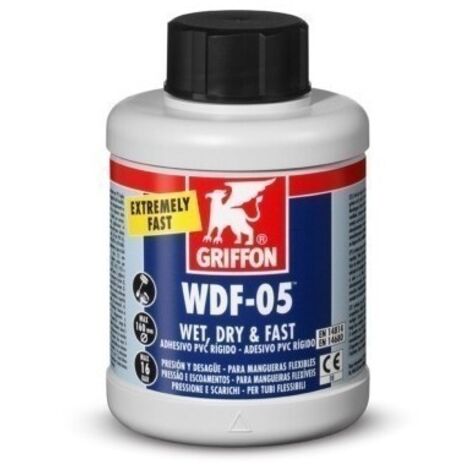 Adhesivo Pvc Rigido/Flexible Gel 250 Ml Azul Rapido Wdf05 Bote Griffo