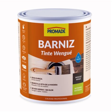 Barniz tinte int satina agua 375 ml wenge abat603 promade