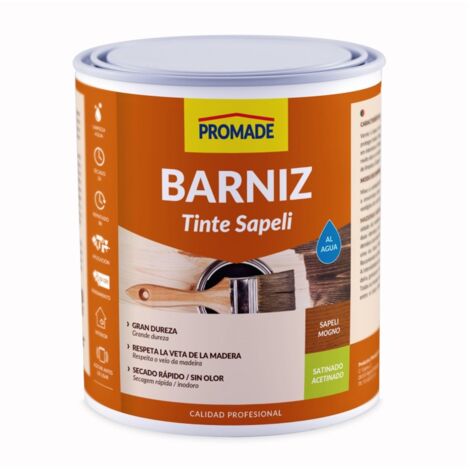 Barniz tinte int satina agua 750 ml sapeli abat404 promade