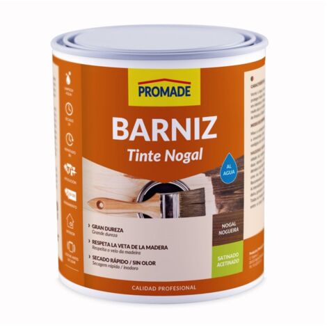 Barniz tinte int satina agua 375 ml nogal abat103 promade