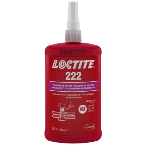 Fijador baja resistencia loctite 222-250ml