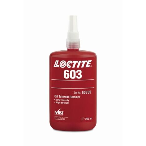 Retenedor montajes ajuste piezas aceitadas loctite 603-250ml