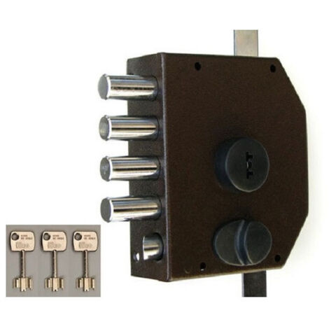Cerradura seg. sobr. 913-105sf-i pintado 3p izq iseo