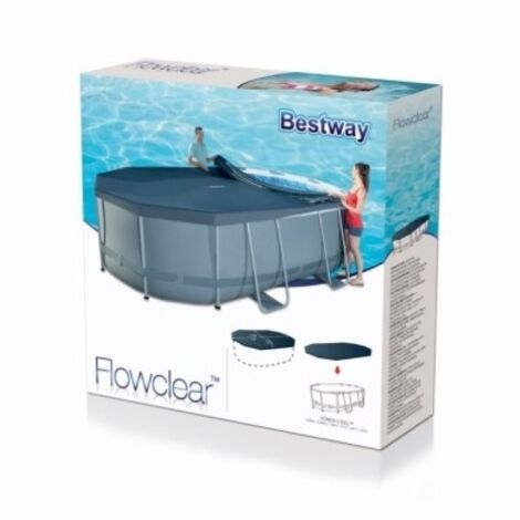 Cobertor pisc. 418x230cm ovalado bestway gr
