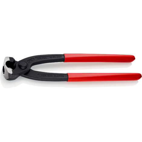 KNIPEX 10 99 I220 Alicate para abrazaderas de oreja recubiertos de plástico Negro atramentado 220 mm
