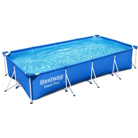Piscina pvc rect 400x211x81cm cart 5700lt splash fp bestway (1/5)