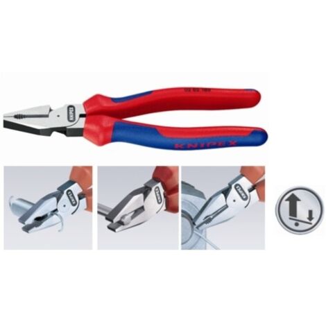 Alicate univ. 180mm m/bim knipex