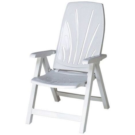 GARDEN LIFE sillon posiciones resina blanco 8092 , Sillón posiciones resina 8092 blancoFabricado en resina de alta calidadResistente a la interperiePlegable para fácil