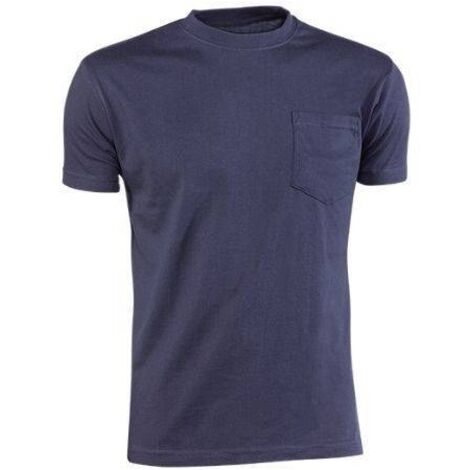 Camiseta trabajo m 100%alg. m/corta az/mar 634 juba (1/2)