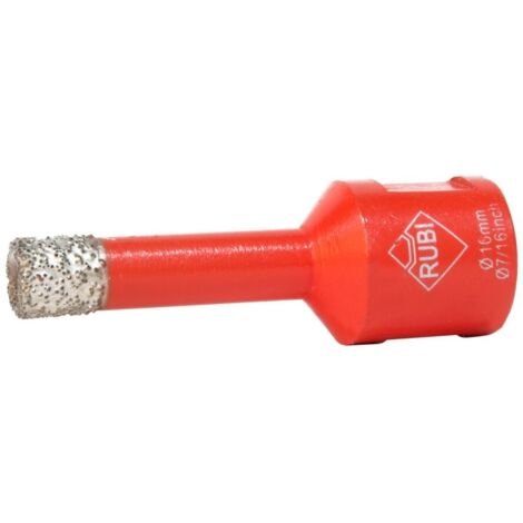 Broca piedra corte seco porcelanico 10mm diam m14 rubi