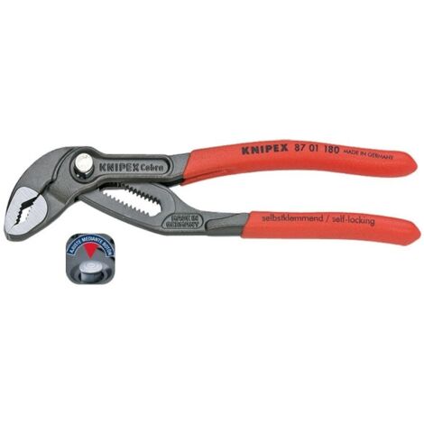 Tenaza fontan aju 180mm b/agua aut. cobra knipex