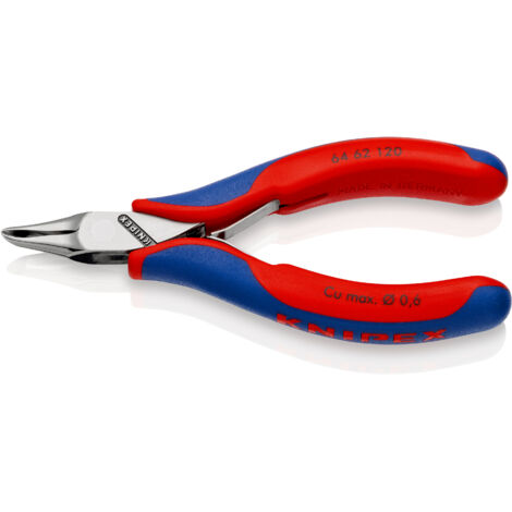 KNIPEX 64 62 120 Alicate de corte frontal para electrónica con mangos multicomponentes 120 mm