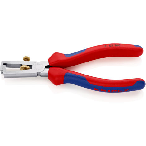 KNIPEX 11 05 160 Alicate pelacables Con muelle de apertura universal con mangos multicomponentes cromado 160 mm (1/4)