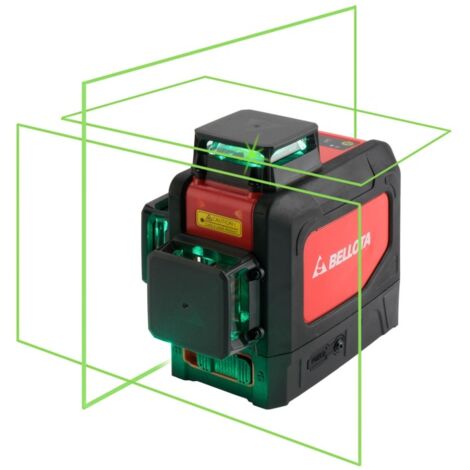 Nivel láser BELLOTA 3 planos 30 m luz verde NIIV30360V