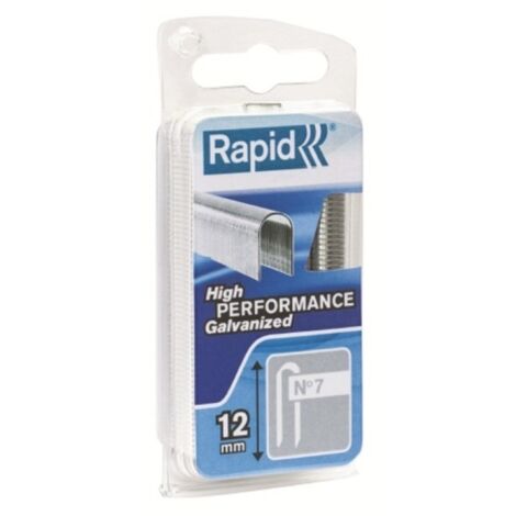 Grapa elec cable 12mm nº7 rapid 960 pz