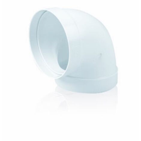 Codo ex/aire tubo redondo 90ºx120mm ign/aut pp bl sist 120 t