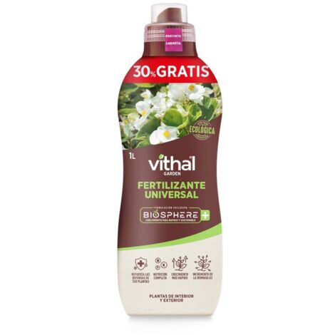 VITHAL GARDEN FERTILIZANTE UNIVERSAL BIOSPHERE PLUS 1300 ml
