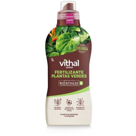 VITHAL GARDEN FERTILIZANTE PLANTAS VERDES BIOSPHERE PLUS 1 lt