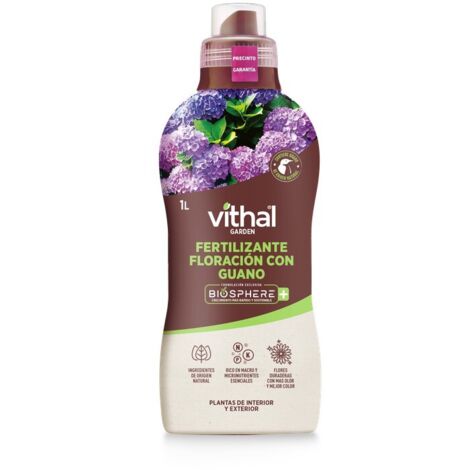 VITHAL GARDEN FERTILIZANTE FLORACIÓN CON GUANO BIOSPHERE PLUS 1