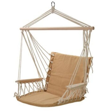 SILLA/HAMACA COLGANTE ALGODON 100 X 53 CM ARENA - X39500540