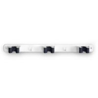 Colgador escoba 32x370x46mm adh tri a/antid ac bl 3034-2+ in
