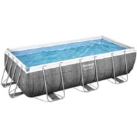 Piscina pvc rect 404x201x100cm cart 6478lt power steel ratan