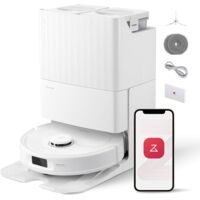 Roborock Qrevo Pro Saugroboter mit Wischfunktion&Hebarem Wischmopp, FlexiArm Design™ Kantenreinigung, 7.000 Pa, 60 °C Heißwasser-Moppwäsche, Individuelle Teppichstrategie