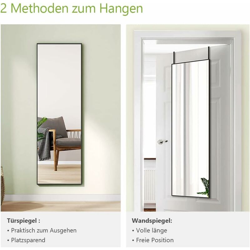 Spiegeltür im Vorraum im minimalistischen Stil