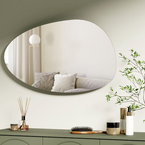 Wandspiegel DKD Home Decor Kristall Braun Rattan (68 x 2 x 68 cm)