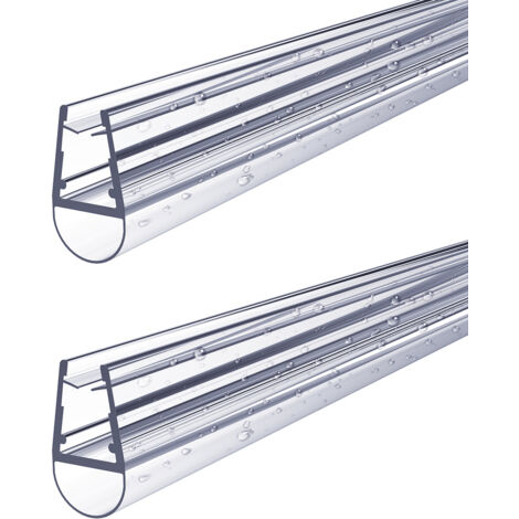 S'AFIELINA Duschdichtung 2 Stück 80cm für 7–8mm Glas – Ersatzdichtung Wasserabweiser Schwallschutz für Duschkabine Bad
