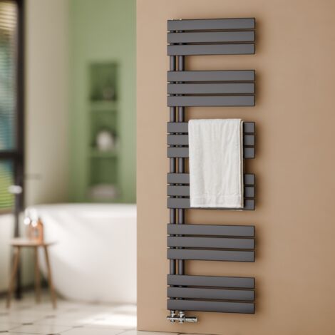 S'AFIELINA Badheizkörper Handtuchheizkörper Anthrazit Flach Paneel Seitenanschlusss Heizkörper für Bad 1599x500mm 794 Watt