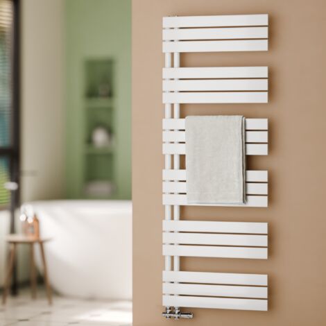 S'AFIELINA Badheizkörper Handtuchheizkörper Weiß Flach Paneel Seitenanschlusss Heizkörper für Bad 1599x600mm 958 Watt (1/5)