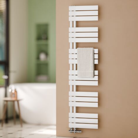 S'AFIELINA Badheizkörper Handtuchheizkörper Weiß Flach Paneel Seitenanschlusss Heizkörper für Bad 1599x400mm 684 Watt