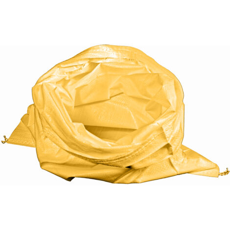 HaGa® Gewebesack 1 Stück in 55 x 85cm PP-Sack Getreidesack gelb (1/3)