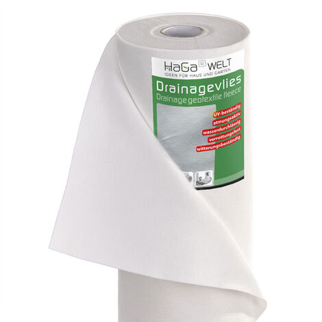 DRAINAGEVLIES 200g/m² 0,5m x 10m Filter Drainage Trennvlies