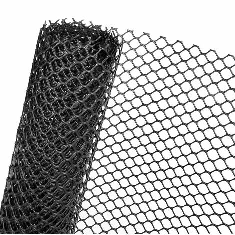 RASENSCHUTZGITTER 1,3m x 100m Masche 30mm Schutzgitter in schwarz