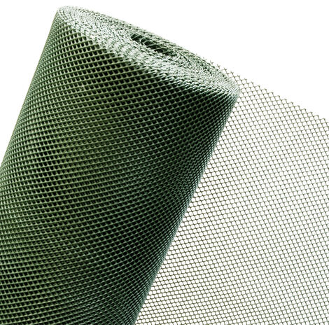 KUNSTSTOFFZAUN in 1,20m x 10m Masche 6mm Lärm dunkelgrün