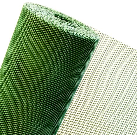 KUNSTSTOFFZAUN in 1,20m x 10m Masche 6mm Lärm grün