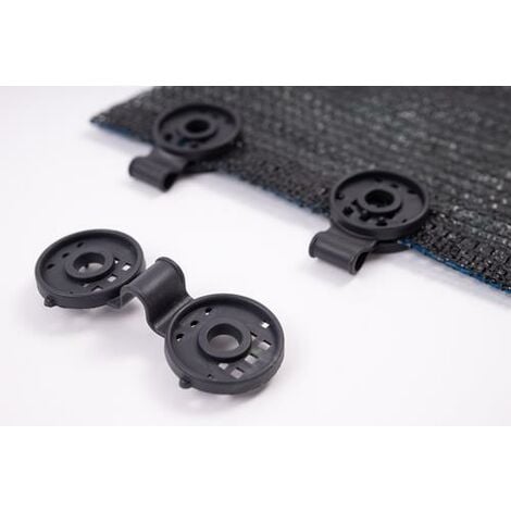 HaGa Zaunclips 50 Stück | Für Sichtschutz & Schattiernetze | Wetterfest & UV-beständig