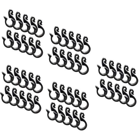 HaGa® Schlauchhaken Hängeclip für Tropfschlauch Schlauchclip Schlauchhalter 50 St
