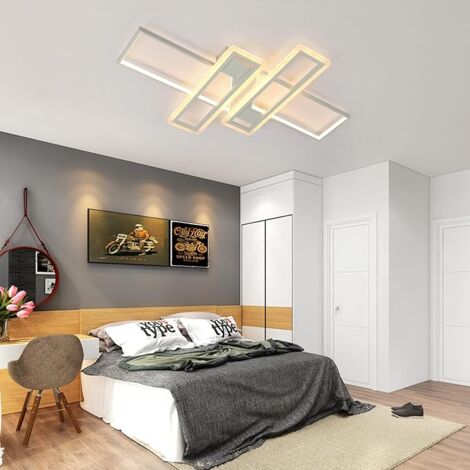 Ceiling Light Glostrup, Dimmable Metal/Wood Ceiling Light - View #11