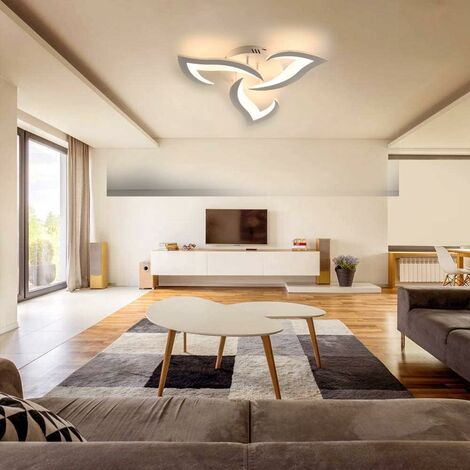 COMELY LED Ceiling Light, 36W 3060LM Modern Ceiling Light Fixture, Dia 58cm Acrylic LED Ceiling Lamp 3 Lights for Living Room Bedroom Kitchen