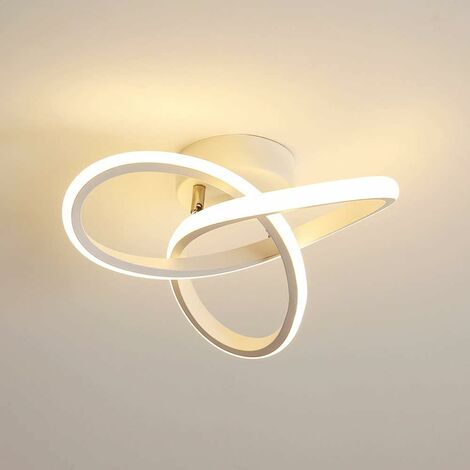 COMELY LED Ceiling Light, 23W Acrylic Ceiling Light, 3500K 2000lm Ceiling Lamp for Kitchen, Living Room, Bedroom, Diameter 24cm