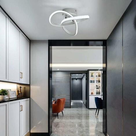 COMELY Modern LED Ceiling Light, 12W Aluminum and Acrylic Ceiling Lamp, Flower Shape Design LED Ceiling Light for Bedroom Kitchen Living Room Hallway Dining Room Balcony