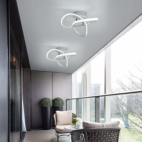 COMELY Modern LED Ceiling Light, 12W Aluminum and Acrylic Ceiling Lamp, Flower Shape Design LED Ceiling Light for Bedroom Kitchen Living Room Hallway Dining Room Balcony