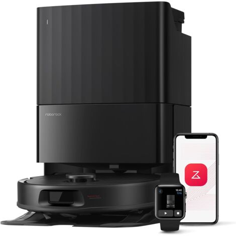 Roborock – Aspirateur robot laveur 8000 Pa – Serpillière rotative 200 TR/min – Station d'accueil tout-en-un – Évitement d'obstacles LiDAR - QV 35 A